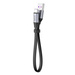 Baseus Simple płaski kabel przewód USB / USB Typ C SuperCharge 5A 40W Quick Charge 3.0 QC 3.0 23cm szary (CATMBJ-BG1)