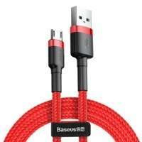 Baseus Cafule Cable Durable Nylon Braided Wire USB / micro USB QC3.0 2.4A 1M red (CAMKLF-B09)