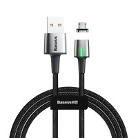 Baseus Zinc Magnetic USB Cable For Micro USB 1.5A 2m Black (CAMXC-B01)