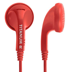 TITANUM STEREO EARPHONES TH108R RED