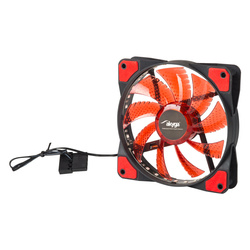 System fan Akyga AW-12E-BR 120mm 33 LED red Molex