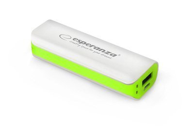 ESPERANZA POWER BANK JOULE 2200MAH WHITE/GREEN