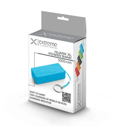 EXTREME Power Bank 5000mAh QUARK XL niebieski XMP102B