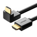 Ugreen kątowy kabel HDMI (90°) 4K 2m czarny (HD103)