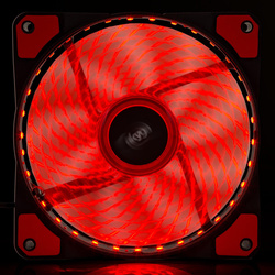 System fan Akyga AW-12E-BR 120mm 33 LED red Molex