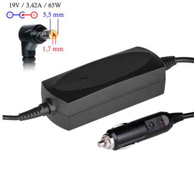 Car notebook power supply Akyga AK-ND-34 19V / 3.42A 65W 5.5 x 1.7 mm ACER 1.2m