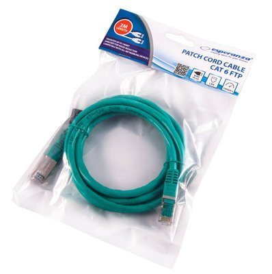 ESPERANZA PATCHCORD CABLE CAT 6 FTP 2M GREEN