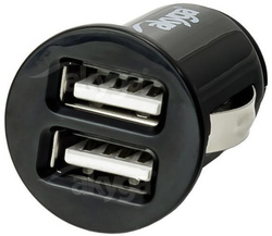 Car charger 12/24V Akyga AK-CH-02 10.5W 2x USB-A 5V / 2.1A black