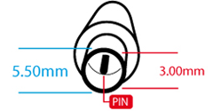 Zasilacz do notebooka Akyga AK-ND-27 19V / 4.74A 90W 5.5 x 3.0 mm + pin SAMSUNG 1.2m