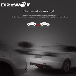 BLITZWOLF Kabel Micro USB 2.4A BW-MC7 - CZERWONY POZŁACANY 0.9m