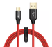 BLITZWOLF Kabel Micro USB 2.4A BW-MC7 - CZERWONY POZŁACANY 0.9m