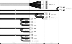 Zasilacz ATX 600W Akyga AK-P3-600 P4+4 2x PCI-E 6+2 pin 5x SATA 2x Molex PPFC FAN 12cm