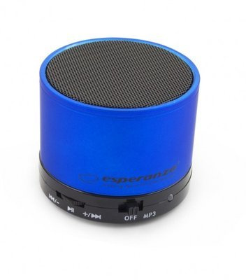 ESPERANZA Głośnik Bluetooth FM RITMO niebieski EP115B