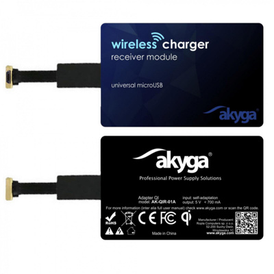 Adapter QI AKYGA AK-QIR-01A microUSB right