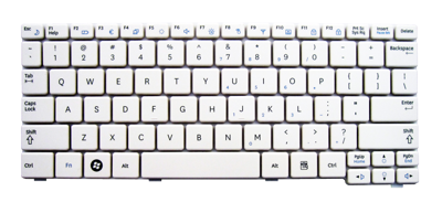 Replacement laptop keyboard SAMSUNG N128 N145 N148 N150 N151 NB30 (WHITE)