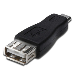 Adapter Akyga AK-AD-08 USB A (f) / micro USB B (m) OTG