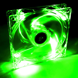 System fan Akyga AW-12A-BG 120mm LED green Molex