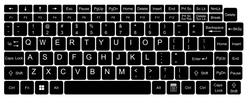 Laptop keyboard stickers 11x13