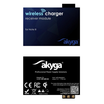 Adapter QI Akyga AK-QIR-06 3 pin Note 3