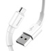 Baseus wytrzymały przewód kabel USB / micro USB 2.4A 1m biały (CAMSW-02)