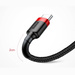 Baseus Cafule Cable wytrzymały nylonowy kabel przewód USB / USB-C QC3.0 2A 3M czarno-szary (CATKLF-UG1)