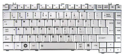 Replacement laptop keyboard TOSHIBA A200 A300 M200 M300 L200 L300 (SILVER, BIG ENTER)