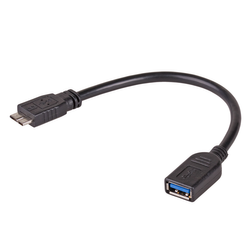 Adapter z kablem Akyga AK-AD-30 USB A 3.0 (f) / micro USB 3.0 (m) OTG 15cm