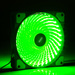 System fan Akyga AW-12E-BG 120mm 33 LED green Molex