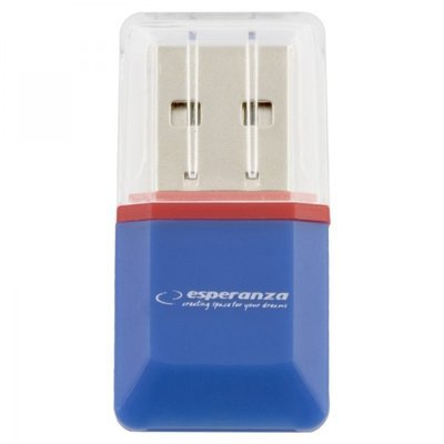 ESPERANZA MICRO SD USB 2.0 CARD READER BLUE