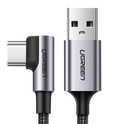 Ugreen USB - USB Type C angled cable 2m 3A gray (50942)