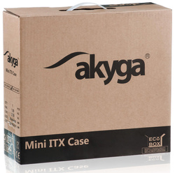 Case Mini ITX Akyga AK-730-01BK USB 2.0 black + PSU AK-I1-200 200W