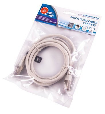 ESPERANZA PATCHCORD CABLE CAT 6 FTP 2M GREY