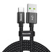 Baseus durable nylon cable USB / USB cable Type C QC3.0 5A 1m black (CATKC-A01)