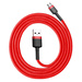 Baseus Cafule Cable Durable Nylon Braided Wire USB / micro USB QC3.0 2.4A 1M red (CAMKLF-B09)