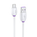 Baseus Purple Ring kabel przewód USB Typ C 40W QC3.0 10V/5A 1m biały (CATZS-02)