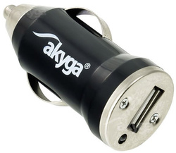 Car charger 12/24V Akyga AK-CH-01 5W USB-A 5V / 1A black