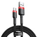 Baseus Cafule Cable Durable Nylon Braided Wire USB / USB-C QC3.0 3A 0,5M black-red (CATKLF-A91)