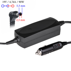 Car notebook power supply Akyga AK-ND-36 19V / 4.74A 90W 5.5 x 2.5 mm ASUS / TOSHIBA 1.2m