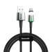 Baseus Zinc magnetyczny kabel USB / micro USB 2m 1.5A czarny (CAMXC-B01)