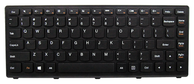 Replacement laptop keyboard IBM LENOVO M30-70 S40-70 S300 S400 (BLACK WITH FRAME)