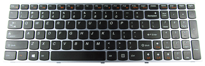 Klawiatura do laptopa IBM LENOVO IdeaPad B5400 M5400 (ORG, SREBRNA, Z RAMKĄ)