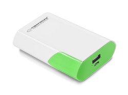 ESPERANZA Power Bank 6000mAh BOSON biało/zielony EMP111WG