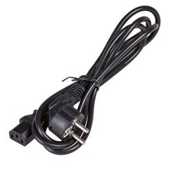 Kabel zasilający Akyga AK-PC-01C CU CEE 7/7 / IEC C13 1.5 m