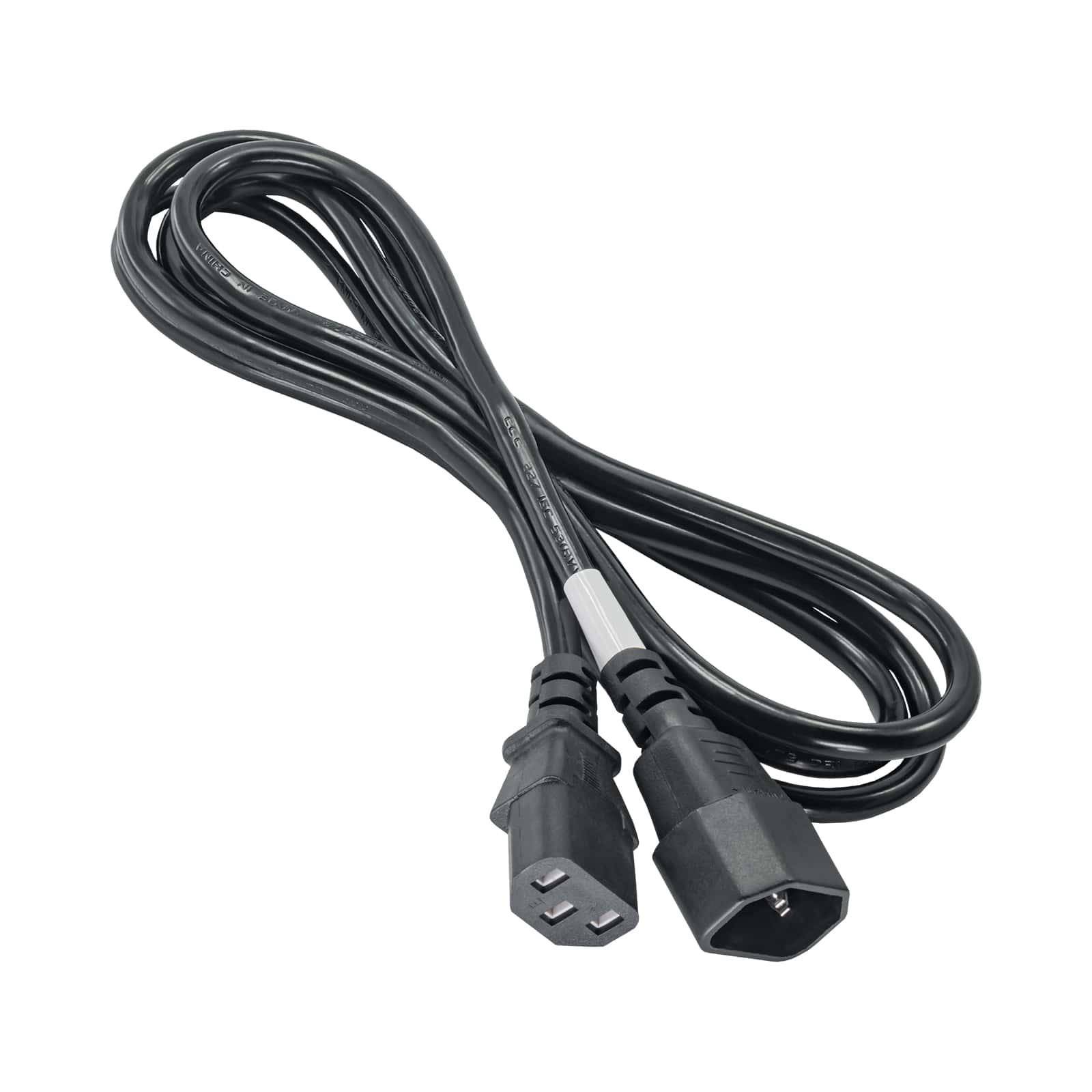 Kabel zasilający Akyga AK-PC-03A przedłużacz CCA IEC C13 / C14 1.8 m