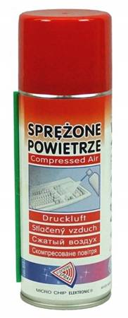 Sprężone powietrze 400ml + słomka Art. 015